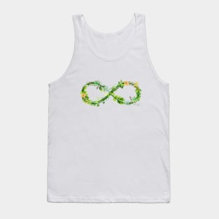 FLORAL INFINITY ARTWORK - ALSO THE SYMBOL FOR AUTISM AWARENESS Tank Top